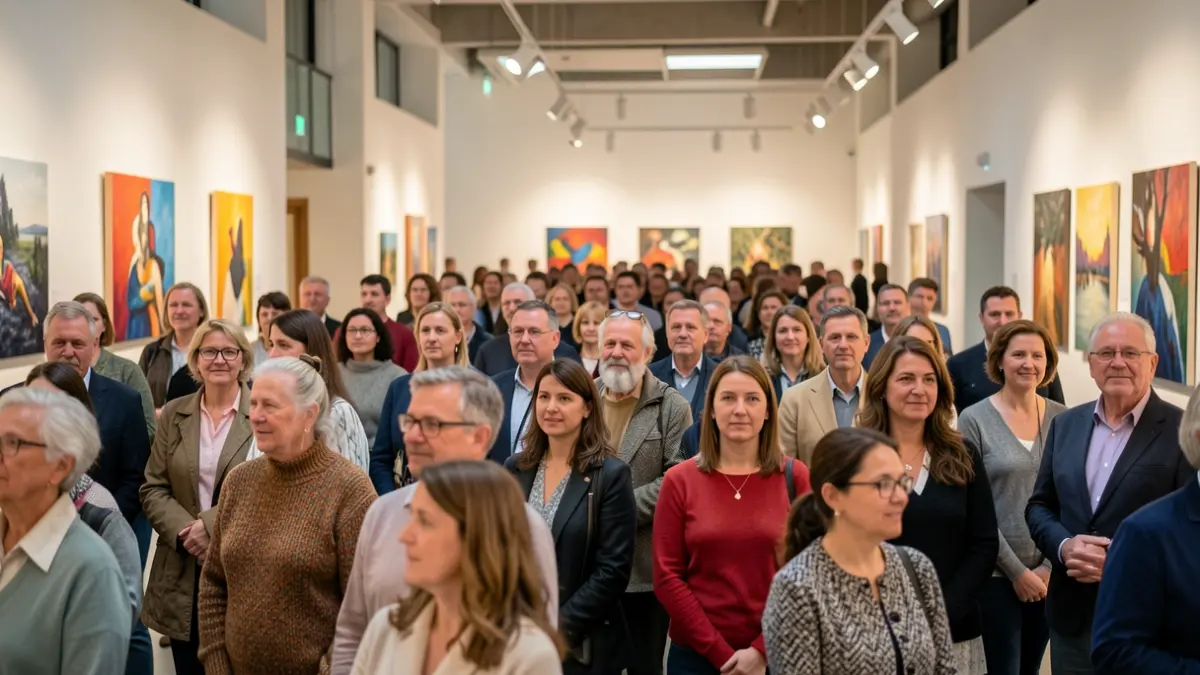 Generic image of diverse people attending a cultural event.