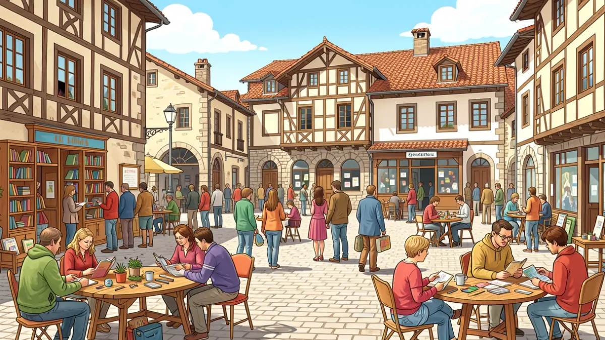 Generic image depicting cultural and leisure activities in a Basque town.