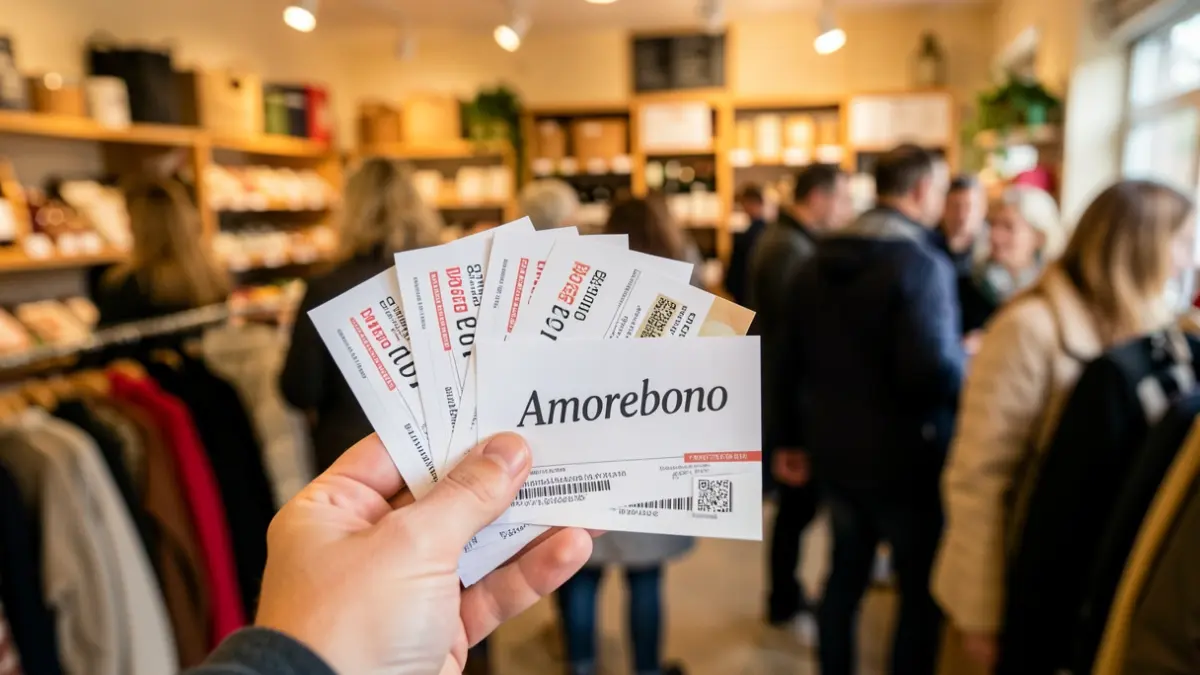 Irudi generikoa: Amorebono bonuak eskutan.