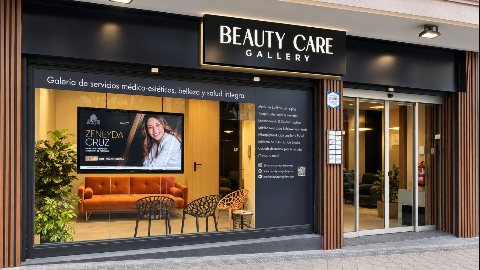 Beauty Care Gallery-k bere 14 espazioetatik 12 betetzen ditu, klinika propioa ireki gabe jarduteko eredu batekin