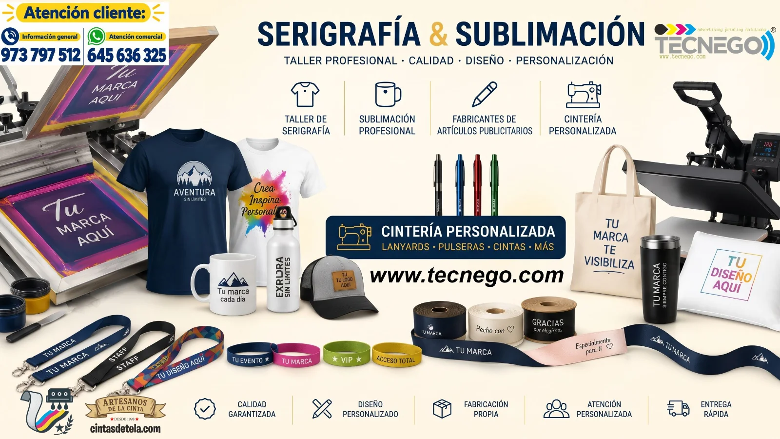 Cintas de ropa personalizadas
