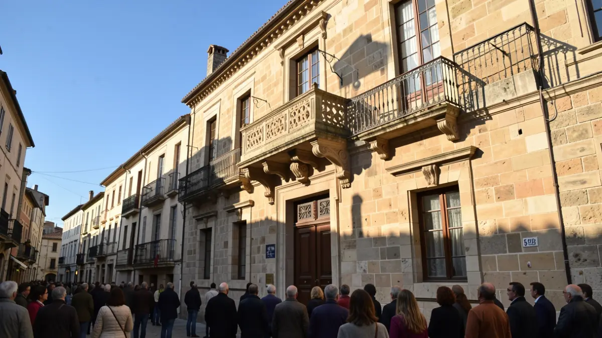 Generic image. Facade of an institutional building in midday light.