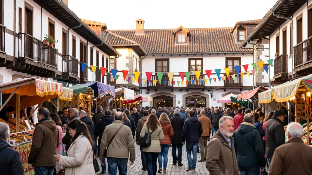 Generic image: A festive street scene in Amorebieta-Etxano.